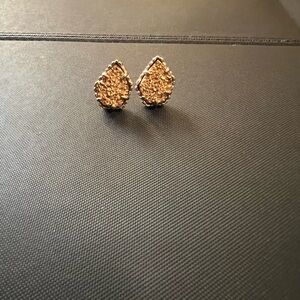 Kendra Scott Gold Drusy Crystal Earrings